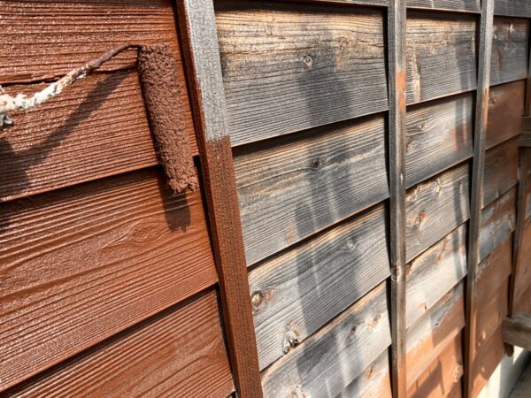 新潟市江南区で倉庫の外壁塗装を施工しました